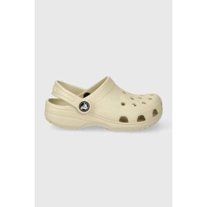 Dětské pantofle Crocs Classic Kids Clog šedá barva