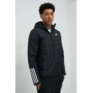 Bunda adidas pánská, černá barva, přechodná, GT1681-BLACK