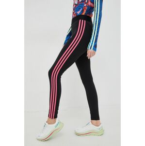 Legíny adidas dámské, černá barva, s aplikací, IA7192