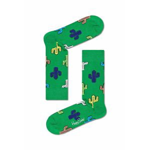 Ponožky Happy Socks Cactus zelená barva