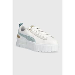 Kožené sneakers boty Puma Mayze Mix Wns bílá barva, 387468