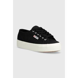 Tenisky Superga 2740 PLATFORM dámské, bílá barva, S21384W