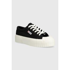 Tenisky Superga 2631 STRIPE PLATFORM dámské, bílá barva, S5111SW