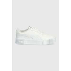 Dětské sneakers boty Puma Carina 2.0 PS bílá barva