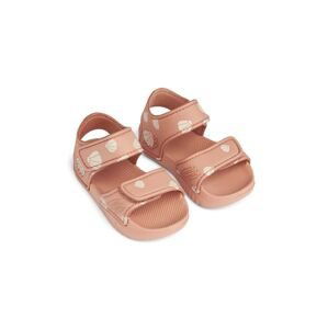 Dětské sandály Liewood růžová barva