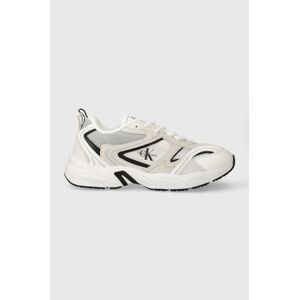 Sneakers boty Calvin Klein Jeans YM0YM00589 RETRO TENNIS SU-MESH bílá barva, YM0YM00589