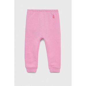 Dětské bavlněné kalhotky United Colors of Benetton růžová barva