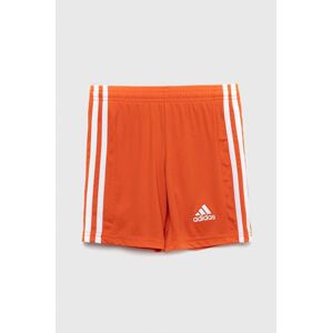 Dětské kraťasy adidas Performance SQUAD 21 SHO Y oranžová barva, nastavitelný pas