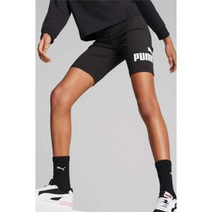 Dětské kraťasy Puma ESS+ Logo Short Leggings G černá barva, s potiskem