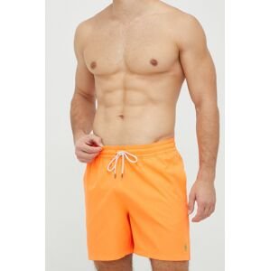 Plavkové šortky Polo Ralph Lauren oranžová barva