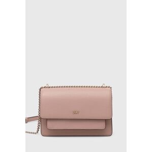 Kožená kabelka Dkny růžová barva, R24E3A90