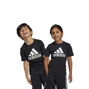 Dětské bavlněné tričko adidas LK BL CO černá barva, s potiskem