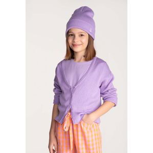 Dětské tričko Coccodrillo fialová barva