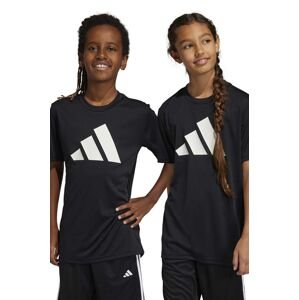Dětské tričko adidas U TR-ES LOGO černá barva, s potiskem