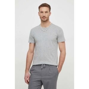 Bavlněné tričko Polo Ralph Lauren 3-pack šedá barva