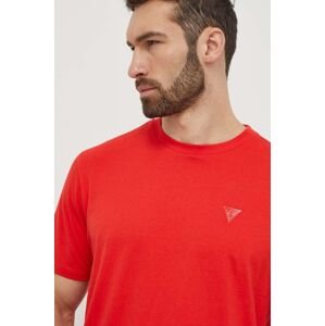 Bavlněné tričko Guess červená barva, s aplikací, F3GI00 K8HM0