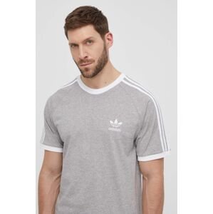 Bavlněné tričko adidas Originals šedá barva, IA4848