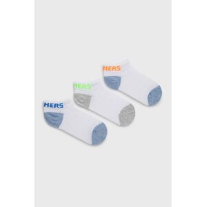 Dětské ponožky Skechers (3-pack) bílá barva