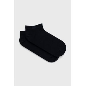 Ponožky BOSS (2-pak) pánské, tmavomodrá barva