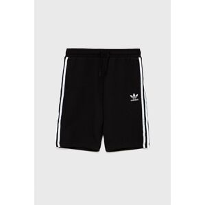 Dětské kraťasy adidas Originals H32342 černá barva, hladké, nastavitelný pas