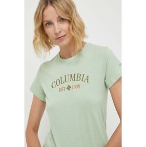 Tričko Columbia Trek zelená barva, 1992134