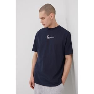 Bavlněné tričko Karl Kani tmavomodrá barva, s aplikací