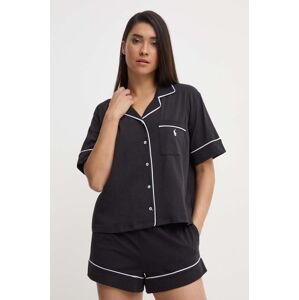Pyžamo Polo Ralph Lauren černá barva, 4P8001