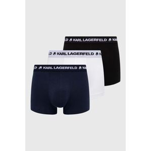 Boxerky Karl Lagerfeld 3-pack pánské, černá barva