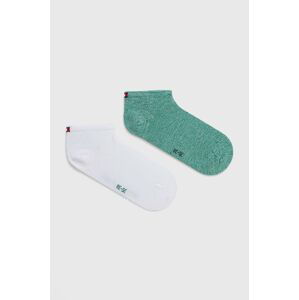 Ponožky Tommy Hilfiger 2-pack dámské, tmavomodrá barva, 343024001
