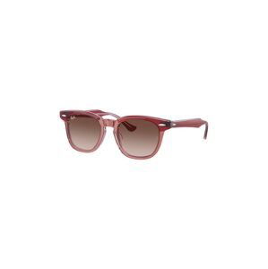 Dětské sluneční brýle Ray-Ban červená barva, 0RJ9098S