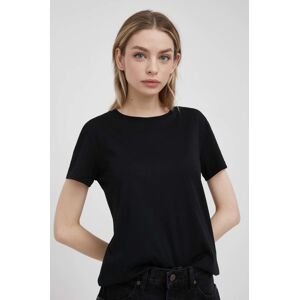Bavlněné tričko Armani Exchange černá barva, 8NYT94 YJ16Z NOS