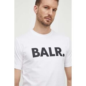 Bavlněné tričko BALR. bílá barva, s potiskem, B1112 1048