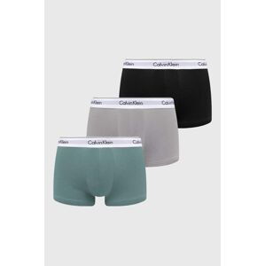 Boxerky Calvin Klein Underwear 3-pack pánské, zelená barva, 000NB2380A