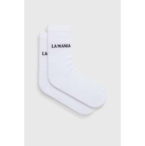 Ponožky La Mania dámské, bílá barva