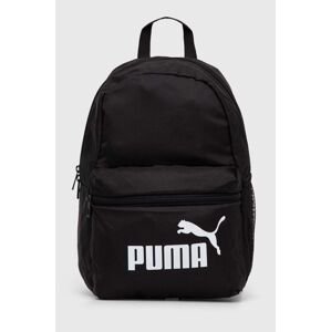 Dětský batoh Puma Phase Small Backpack černá barva, malý, s potiskem