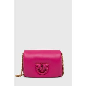 Kožená kabelka Pinko růžová barva, 101584.A10F