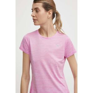 Běžecké tričko Mizuno Impulse core růžová barva, J2GAA721