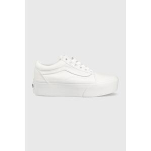 Tenisky Vans Old Skool Stackform dámské, černá barva, VN0A7Q5MW001-WHITE