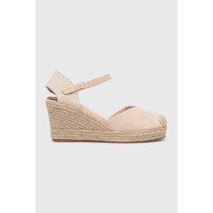 Espadrilky Answear Lab béžová barva, na klínku