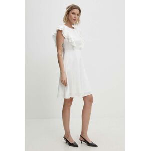 Šaty Answear Lab bílá barva, mini