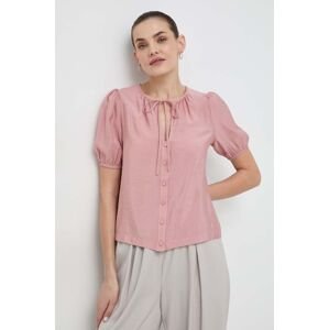 Košile Silvian Heach dámská, růžová barva, regular