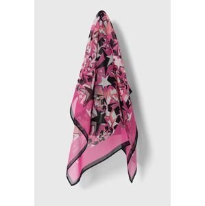 Šátek Silvian Heach růžová barva