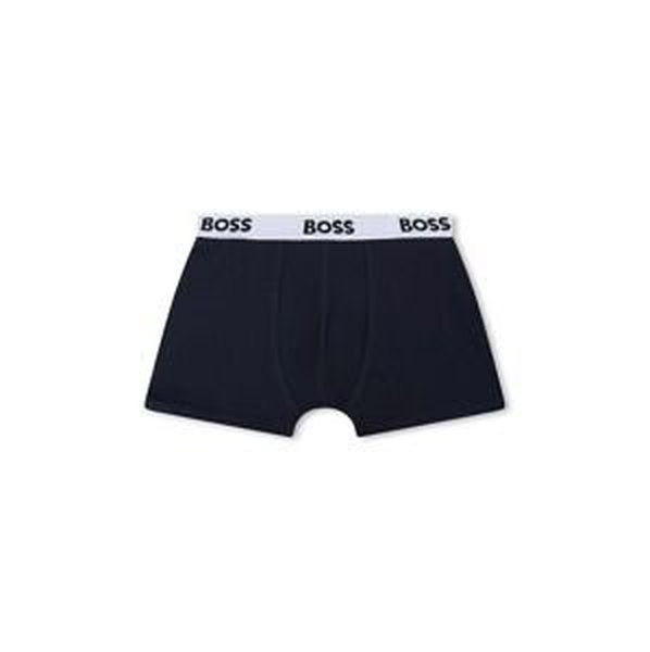 Dětské boxerky BOSS 2-pack tmavomodrá barva