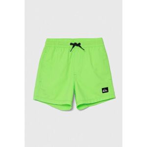 Dětské plavkové šortky Quiksilver SOLID YTH 14 zelená barva