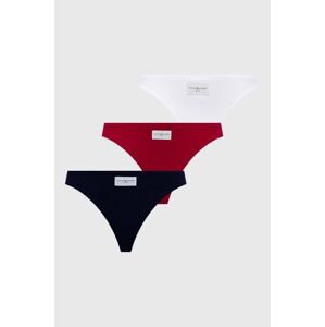 Kalhotky Tommy Hilfiger 3-pack tmavomodrá barva