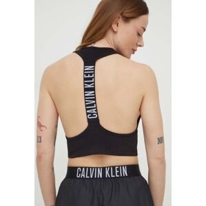 Plážový top Calvin Klein černá barva