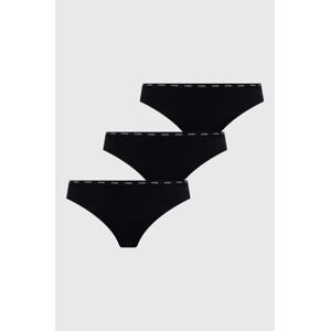 Kalhotky Guess 3-pack černá barva