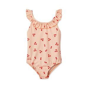 Jednodílné dětské plavky Liewood Kallie Printed Swimsuit červená barva