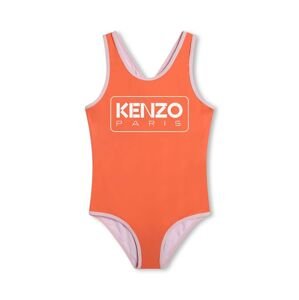 Jednodílné dětské plavky Kenzo Kids červená barva