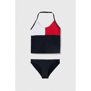 Dvoudílné dětské plavky Tommy Hilfiger tmavomodrá barva